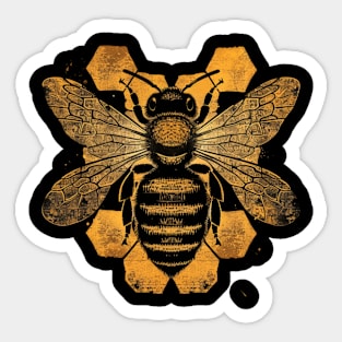 Bee Honey Harvesting Sticker